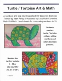 Truman the Turtle / Tortoise Art Collage & Math, Addition,