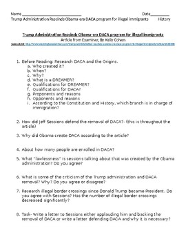 Preview of Trump Admin. Rescinds Obama-era DACA program for illegal immigrants- Q & A