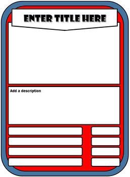 Preview of Trump Cards Template 18.4x13.4 (4 stats)