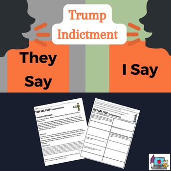 Preview of Trump Indictment-They Say, I Say: Exploring indictment, Current Events Project