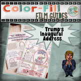Trump's Inaugural Address Color-Fill Film Guide Doodle Notes