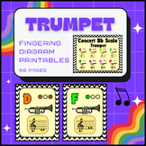 Trumpet Fingering Chart Printables - Includes Bb Scale!