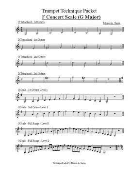 Preview of Trumpet - Technique Packet