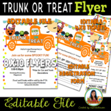 Trunk or Treat Truck Event Flyer & Tickets - Editable PTA,