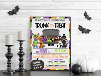 Candy Donation Flyer for School Halloween Trunk-o-treat or -  Sweden