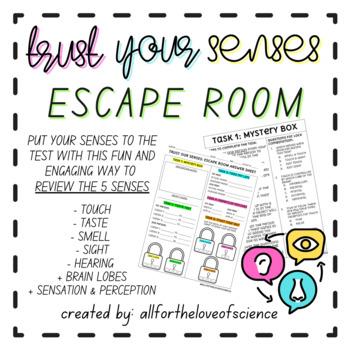 Preview of Trust Your Senses: Escape Room