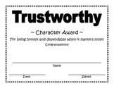 Trustworthy Character Award
