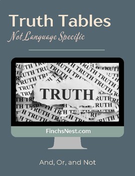Preview of Truth Tables - Practice