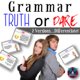 Truth or Dare Grammar Review Game for Centers, Stations, T