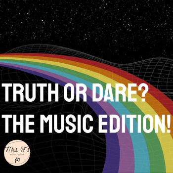 Preview of Truth or Dare: Music Edition! Google Slides (Editable)