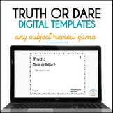 Math Game Digital Templates | Truth or Dare Review Game