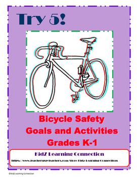 Preview of Bicycle Safety Math and Literacy K-1 Bundle