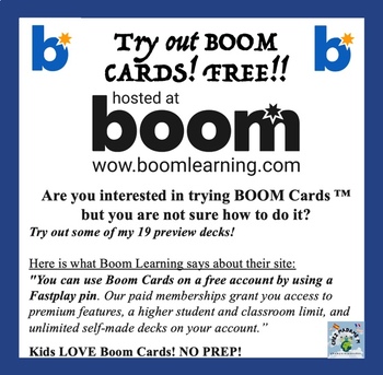 Preview of Free! Try Out Boom Cards (TM)