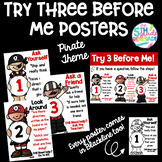 Try Three Before Me Posters (Ask Three) Pirate Theme Melon