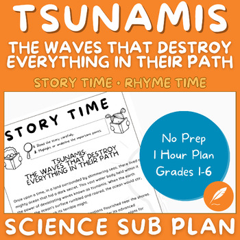 Preview of Tsunami Science: Earthquakes Volcanoes Seismic Waves (NO PREP) Story Time++