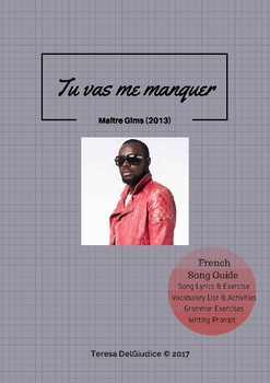 Preview of Tu Vas Me Manquer, Maître Gims