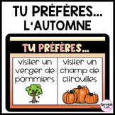 Tu préfères... L'automne | French Fall Would You Rather?