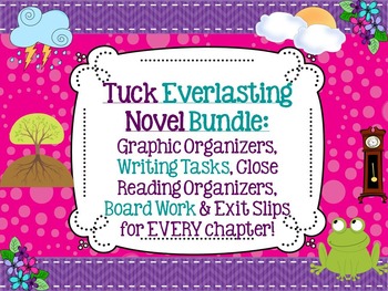 Preview of Tuck Everlasting Bundle-Close Rdg, Text-Dependent ?'s, Gr.Orgs for EVERY chapter