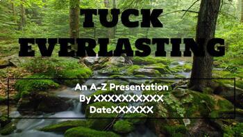 Preview of Tuck Everlasting Collaborative A-Z Project
