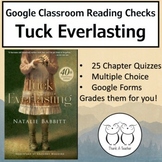 Tuck Everlasting Editable Chapter Reading Quizzes Using Go
