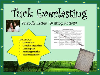 Tuck Everlasting Friendly Letter Writing Activity by Middle School Marvels