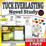 Tuck Everlasting Novel Study Google Slides and Printable