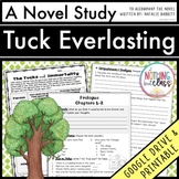 Tuck Everlasting Novel Study Unit - Comprehension | Activi