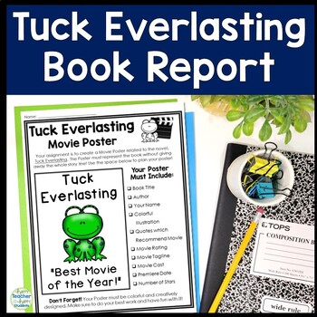 Preview of Tuck Everlasting Project | Make a Movie Poster | Tuck Everlasting Book Report