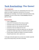 Tuck Everlasting Summative Assessment: Board Game Project