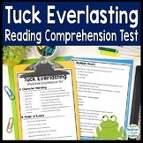 Tuck Everlasting Test | 4-Page Tuck Everlasting Quiz w Ans