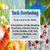 Tuck Everlasting lesson plans, study guide and reading questions