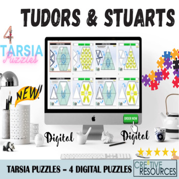 Preview of Tudors & Stuarts Digital History Tarsia Puzzle