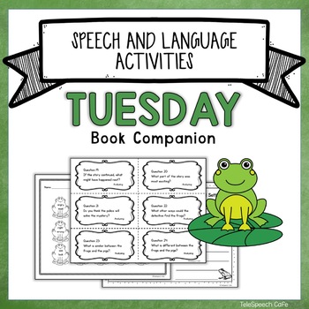 Preview of Tuesday Book Companion for Speech Language Therapy