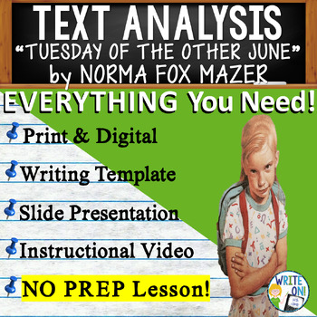 Preview of Tuesday of the Other June - Text Based Evidence, Text Analysis Essay Writing