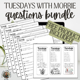 Tuesdays with Morrie: Comprehension Questions Bundle