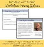 Tuesdays with Morrie Introduction Learning Stations w/DIST