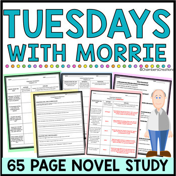 Preview of Tuesdays with Morrie Novel Study Mitch Albom Unit