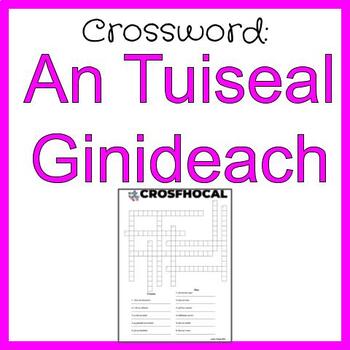 Preview of Tuiseal Ginideach Crossword