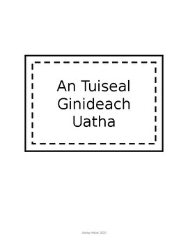 Preview of Tuiseal Ginideach Flip Book