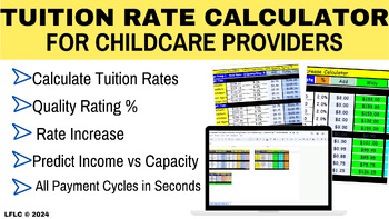 Preview of Tuition Rate Calculator for Child Care Providers