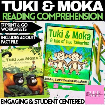 Preview of Tuki and Moka Book Companion Reading Comprehension Worksheets