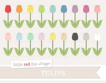 tulip garden clip art