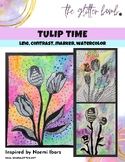 Tulip Time | How to Draw a Tulip | Tulip Art Project