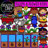 Tulip and Flower Kids {Creative Clips Digital Clipart}