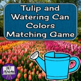 Tulip and Watering Can Colors Matching Game - Spring / Eas