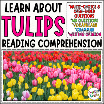 Preview of Learn about Flowers - Tulip Reading Comprehension Passage & Questions