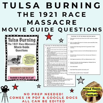 Preview of Tulsa Burning: The 1921 Race Massacre Movie Guide Questions