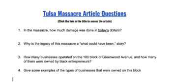 Preview of Tulsa Massacre Interactive New York Times Article 
