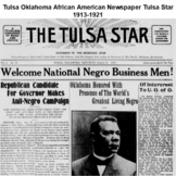 Tulsa Oklahoma African American Newspaper Tulsa Star 1913-1921