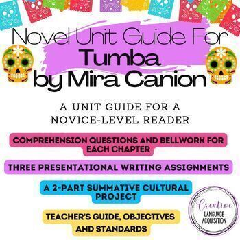 Preview of Tumba Spanish Reader Novel Unit Guide Day of the Dead Día de los Muertos